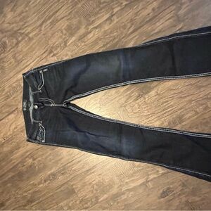 Dark Blue Denim Jeans SILVER